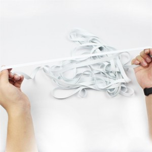 Gyárnagykereskedelmi fehér fürdőruha gumi pántok maszk fülpántok rugalmas hevederek